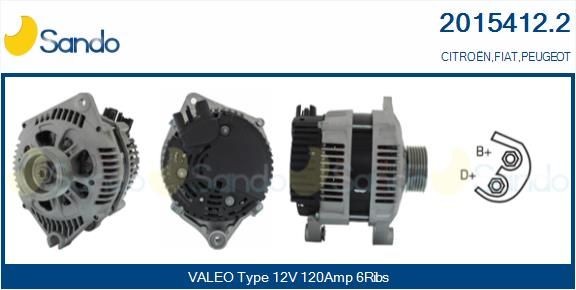 SANDO Lichtmaschine 2015412.2 2015412.2 Lichtmaschine SANDO PEUGEOT J5