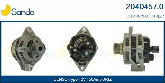 SANDO Lichtmaschine 2040457.0 2040457.0 Lichtmaschine SANDO JEEP RENEGADE