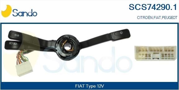 SANDO Stuurkolomschakelaar SCS74290.1 Peugeot 307 Knipperlicht hendel SANDO SCS74290.1