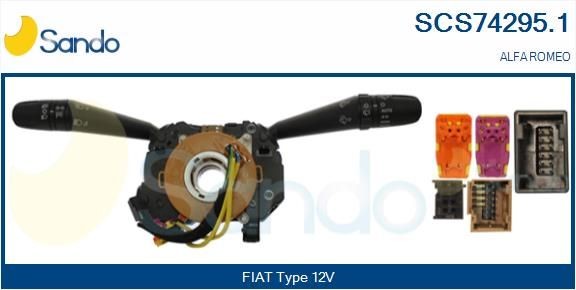 SANDO Bryter komplett rattstamme SCS74295.1 Blinklysbryter ALFA ROMEO SANDO SCS74295.1