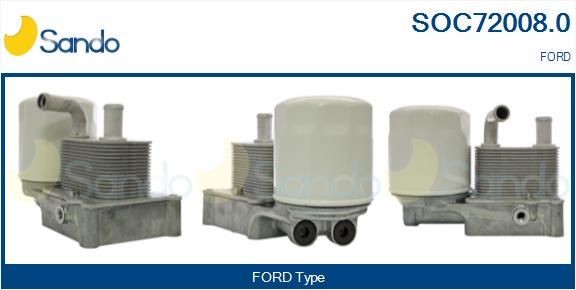 SANDO Chladič motorového oleja SOC72008.0 SOC72008.0 SANDO Chladič motorového oleja Ford lacné