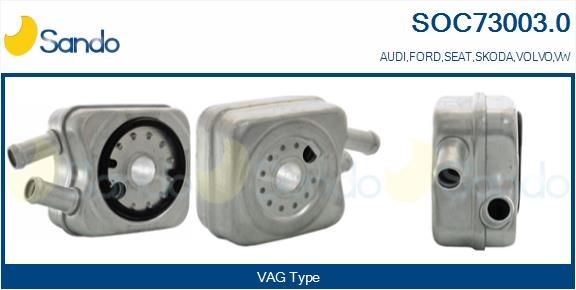 SANDO Oljekjøler, motorolje SOC73003.0 Oljekjøler SANDO Volvo V70 SOC73003.0