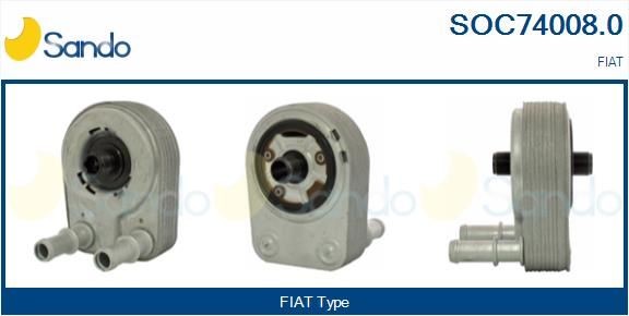 SANDO Ψυγείο λαδιού, λάδι κινητήρα SOC74008.0 SOC74008.0 Ψυγείο λαδιού SANDO FIAT PANDA