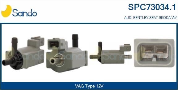 SANDO Transmissor de pressão, controlo dos gases de escape SPC73034.1 Conversor de pressão turbocompressor SANDO Seat LEON SPC73034.1
