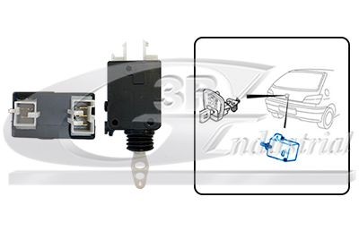 3RG Säätöelementti, keskuslukitus 84243 3RG 84243 Peugeot Partner Van oven lukko hinta