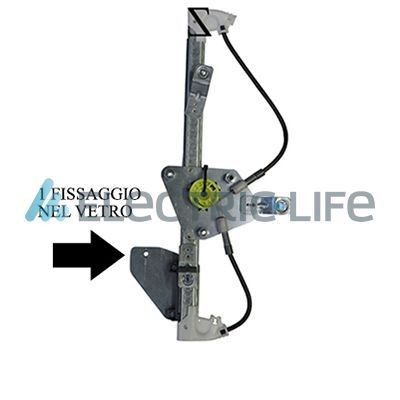 ELECTRIC LIFE Stikla pacelšanas mehānisms ZR PG730 L ELECTRIC LIFE ZRPG730L Stikla pacēlāji 308 II Van / Hatchback (T9) cena