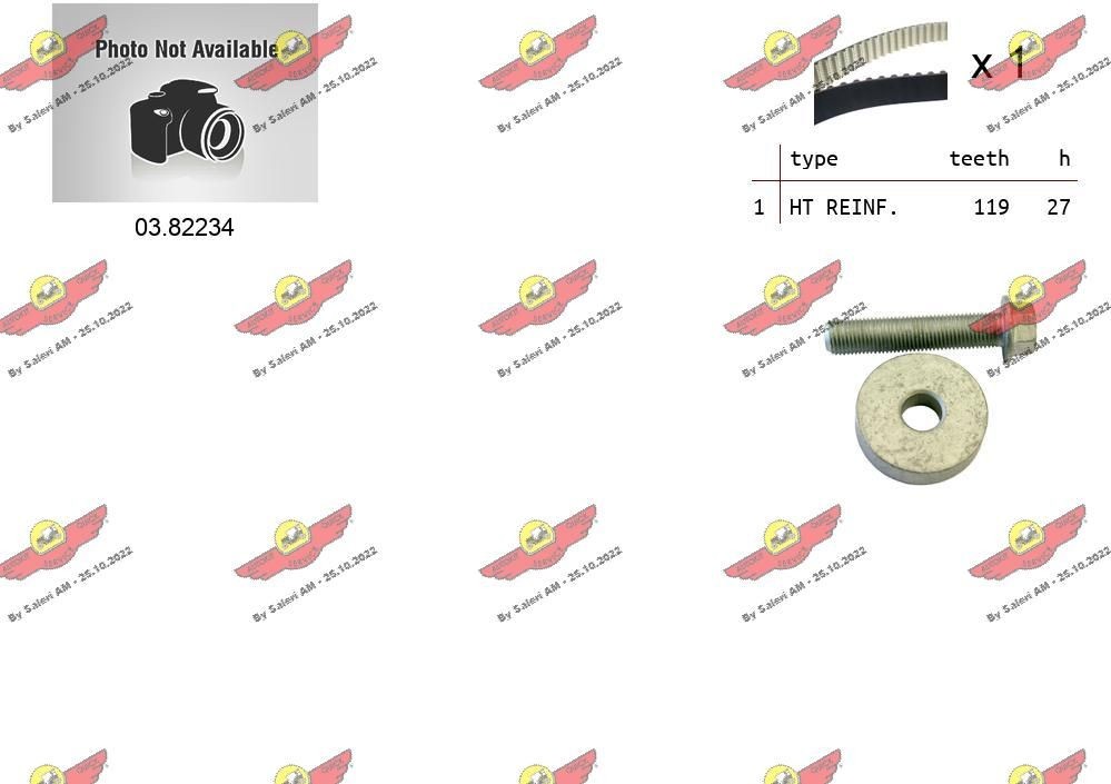 AUTOKIT Σετ οδοντωτού ιμάντα 04.5480 Σετ οδοντωτού ιμάντα RENAULT AUTOKIT 04.5480