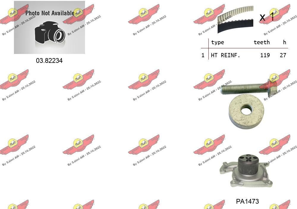 AUTOKIT Hammashihnasarja 04.5480PA 04.5480PA AUTOKIT Jakohihna NISSAN