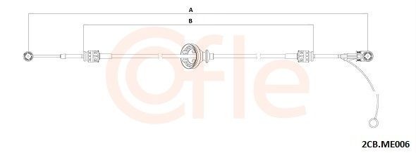 COFLE Seilzug, Schaltgetriebe 92.2CB.ME006 92.2CB.ME006 Seilzug Schaltgetriebe MERCEDES-BENZ MARCO POLO COFLE kaufen