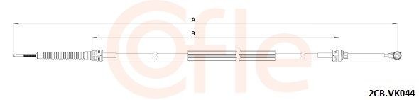 COFLE Schakelkabel 92.2CB.VK044 COFLE 92.2CB.VK044 Versnellingskabel Fabia III Station Wagon (NJ5) prijs