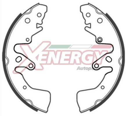 AP XENERGY Brake Shoe Set X50524 X50524 AP XENERGY brake drums and shoes for MAZDA