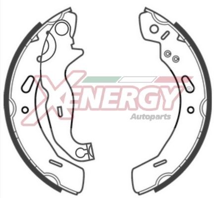 AP XENERGY Bremžu loku komplekts X50646 Trumuļu bremzes AP XENERGY MAZDA X50646