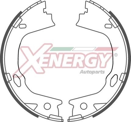 AP XENERGY Brake Shoe Set X50702 Kia PICANTO AP XENERGY drum brake X50702