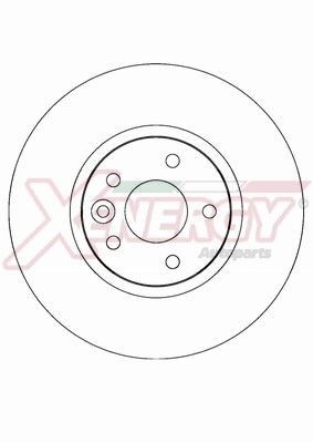 AP XENERGY Brake disc X602538/1 Volvo 850 AP XENERGY brake discs X6025381