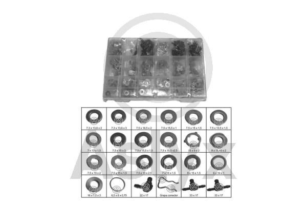 Aslyx Pakningssæt, indsprøjtningsdyse AS-521040 Tætningsring indsprøjtningsventil Aslyx Ford GALAXY AS-521040