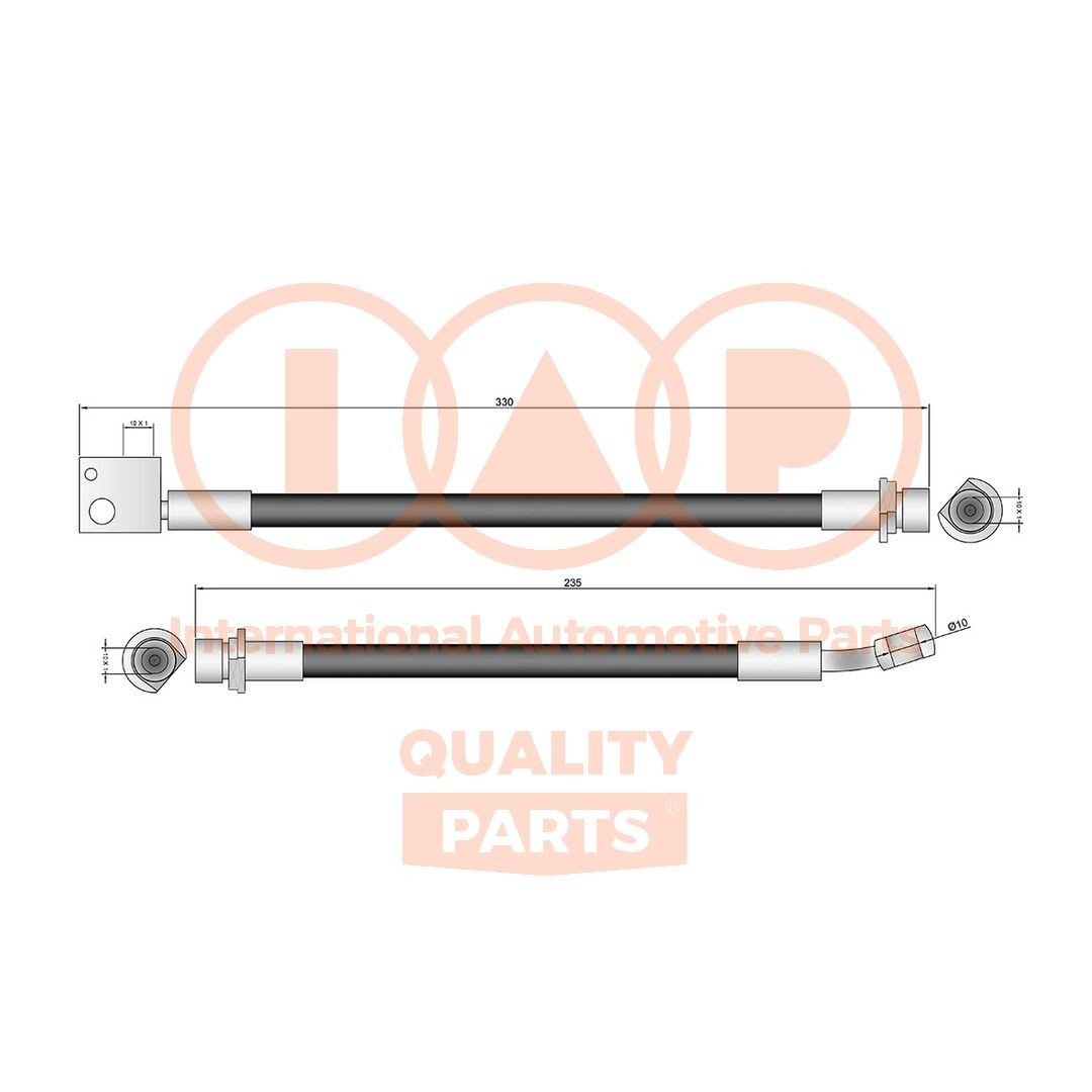 IAP QUALITY PARTS Flexible de frein 708-06016 708-06016 Flexible de frein HONDA CIVIC IAP QUALITY PARTS