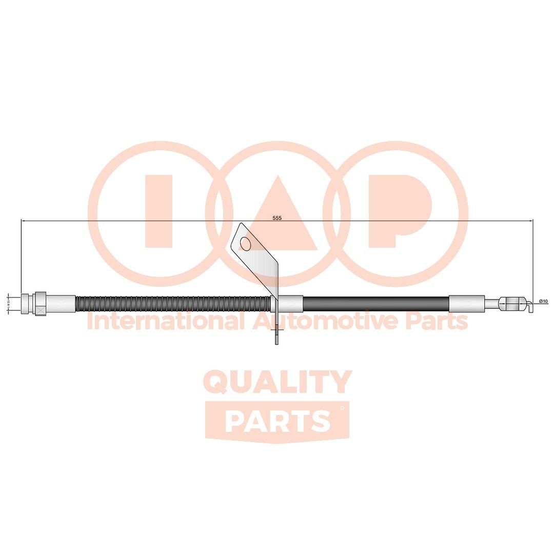 IAP QUALITY PARTS Bremseslange 708-07100 708-07100 Bremseslange HYUNDAI i30 IAP QUALITY PARTS