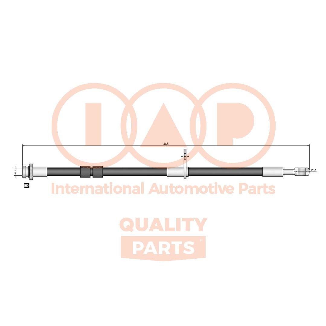 IAP QUALITY PARTS Bremseslange 708-16084 708-16084 Bremseslanger SUZUKI JIMNY IAP QUALITY PARTS