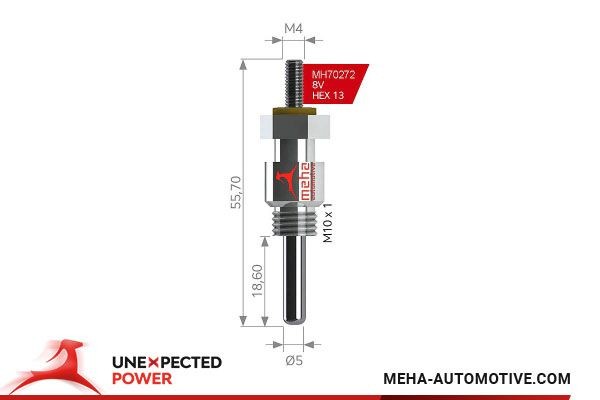 MEHA AUTOMOTIVE Kvēlsvece, Autonomā apsilde MH70272 MH70272 Kvēlsvece, autonomā apsilde VOLVO V50 MEHA AUTOMOTIVE