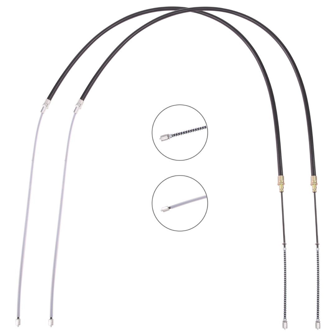 RIDEX Håndbremsekabel 124C1736 124C1736 Parkeringsbremse SKODA OCTAVIA RIDEX