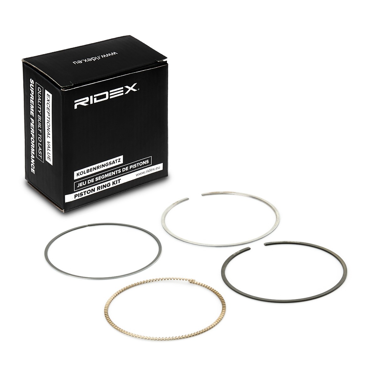 RIDEX Σετ δακτυλίων εμβόλου 444P0238 Ελατηρια εμβολου RIDEX 306 444P0238 φθηνά