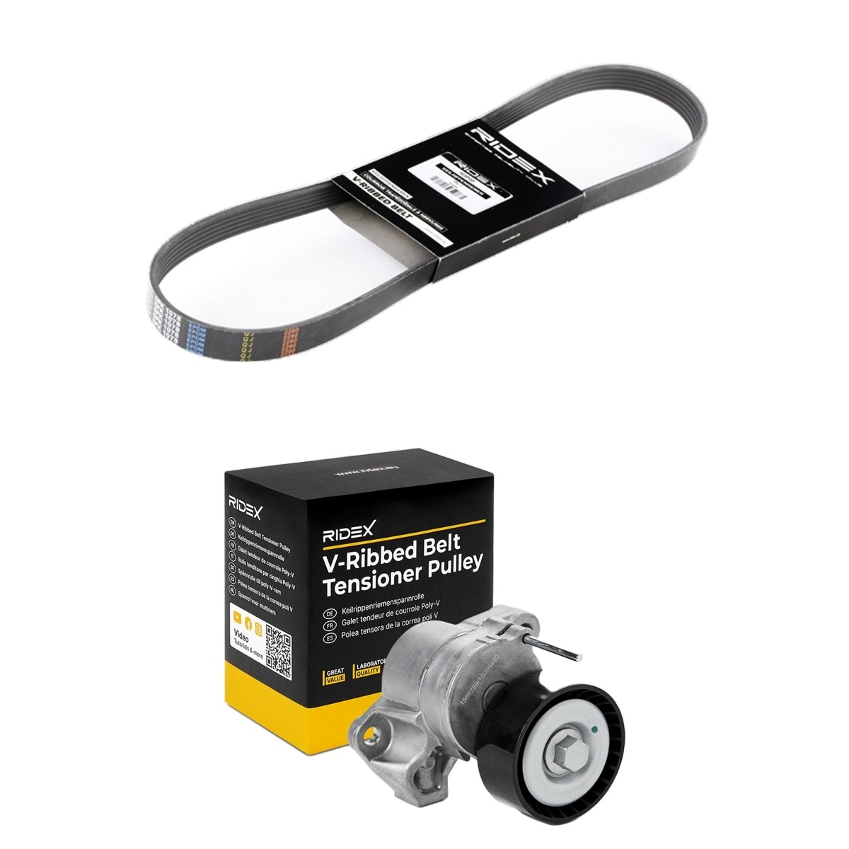 RIDEX V-Ribbed Belt Set 542R1074 Volkswagen MULTIVAN RIDEX poly v-belt kit 542R1074