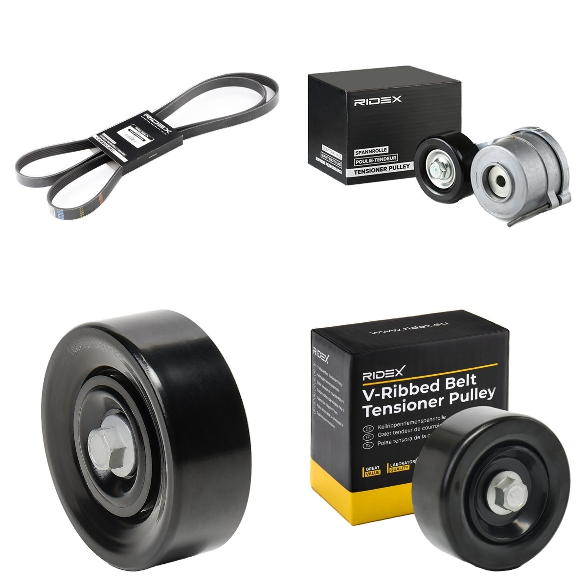 RIDEX Ķīļrievu siksnu komplekts 542R1075 Ķīļrievu siksnu komplekts RIDEX Hyundai MATRIX 542R1075