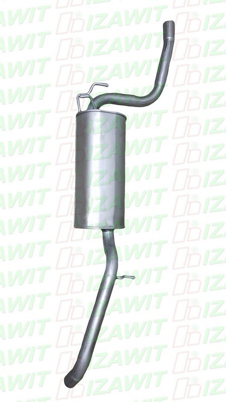 Rear silencer IZAWIT 17.158 IZAWIT 17.158 2008 FORD C-MAX exhaust silencer replacement