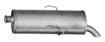 IZAWIT Rear silencer 28.075 IZAWIT 28.075 CITROËN Saxo Hatchback rear silencer replacement