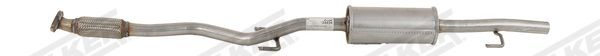WALKER Panela de escape central 24494 24494 Panela de escape central HYUNDAI i30 WALKER