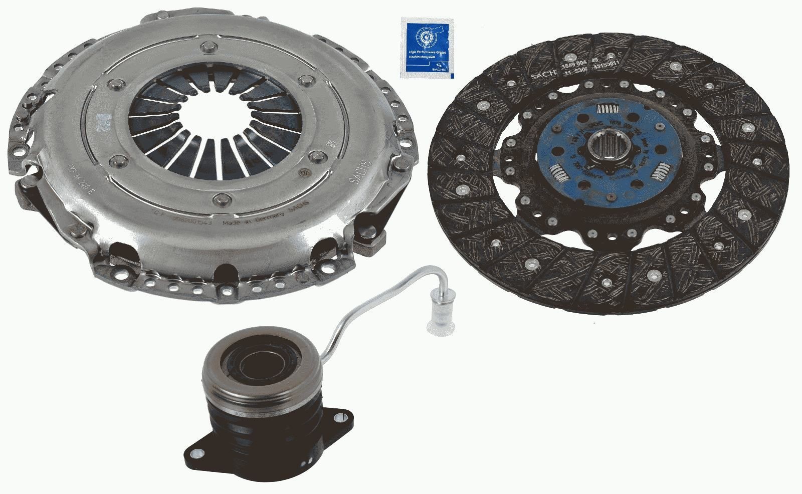 SACHS Σετ συμπλέκτη 3000 990 565 SACHS 3000990565 Αγωνιστικός συμπλέκτης Alfa Romeo Giulietta 940 Κουτί τιμες