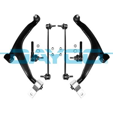 Kit de réparation, bras triangulaire DAYCO KDSS121 DAYCO KDSS121 Kit de bras de suspension avant et arrière Citroën XSARA 2012