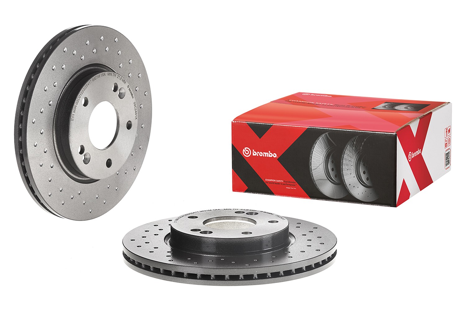 BREMBO Bromsskiva 09.C249.1X HYUNDAI Elantra V Sedan (MD) Bromsskivor BREMBO 09.C249.1X