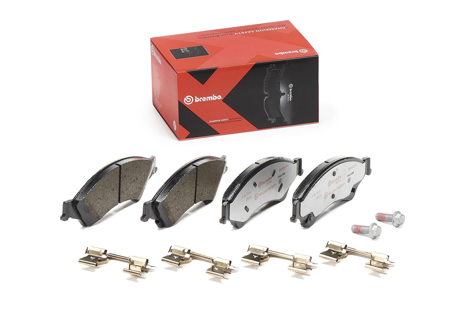 BREMBO Piduriklotsid P 24 153X BREMBO Pidurikattekomplekt, ketaspidur FORD USA Xtra P 24 153X