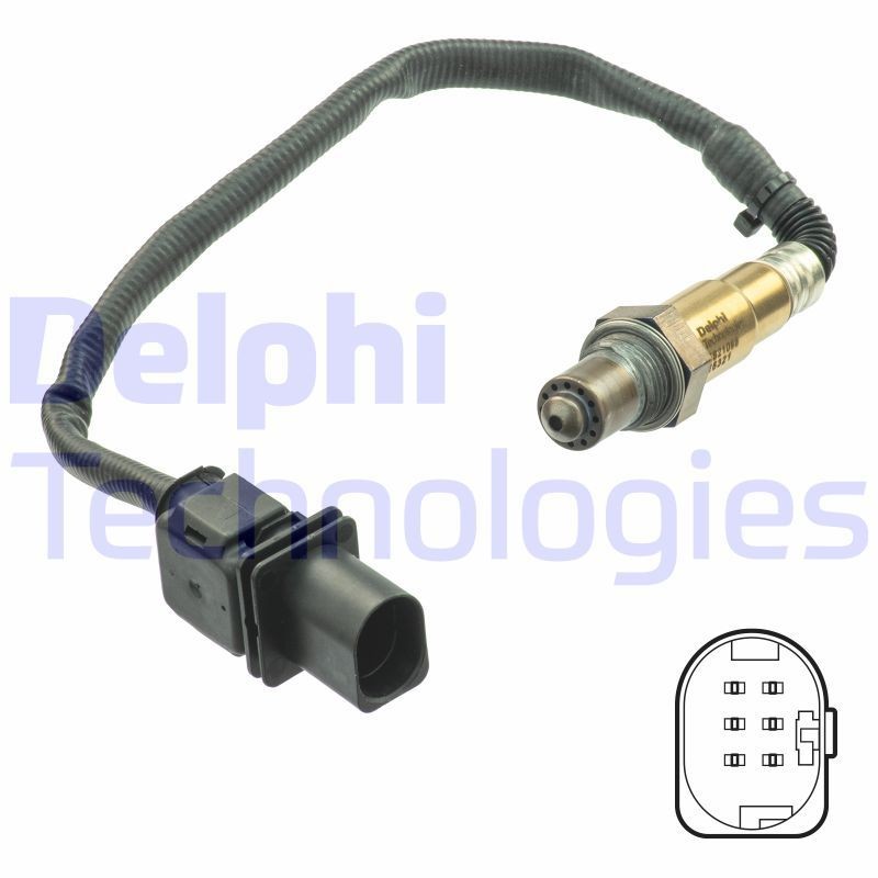 DELPHI Lambdasonde ES21098-12B1 DELPHI ES21098-12B1 Lambdasonde (NOx, O2) CITROËN C4 II Van / Hatchback (NC_) goedkoop