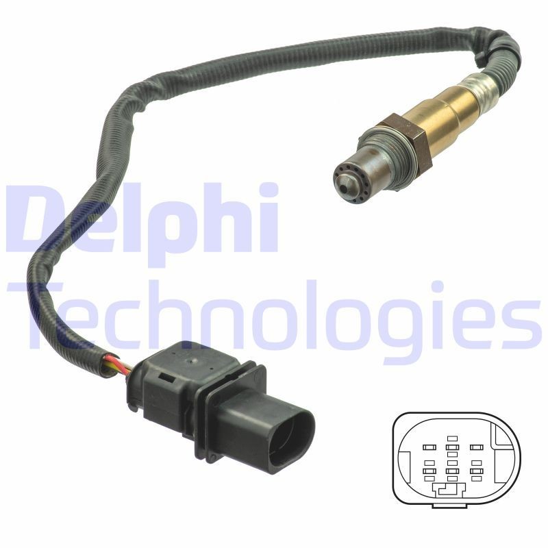 DELPHI Lambdasonde ES21159-12B1 DELPHI ES21159-12B1 Lambdasensor BMW 3-serie F30 pris