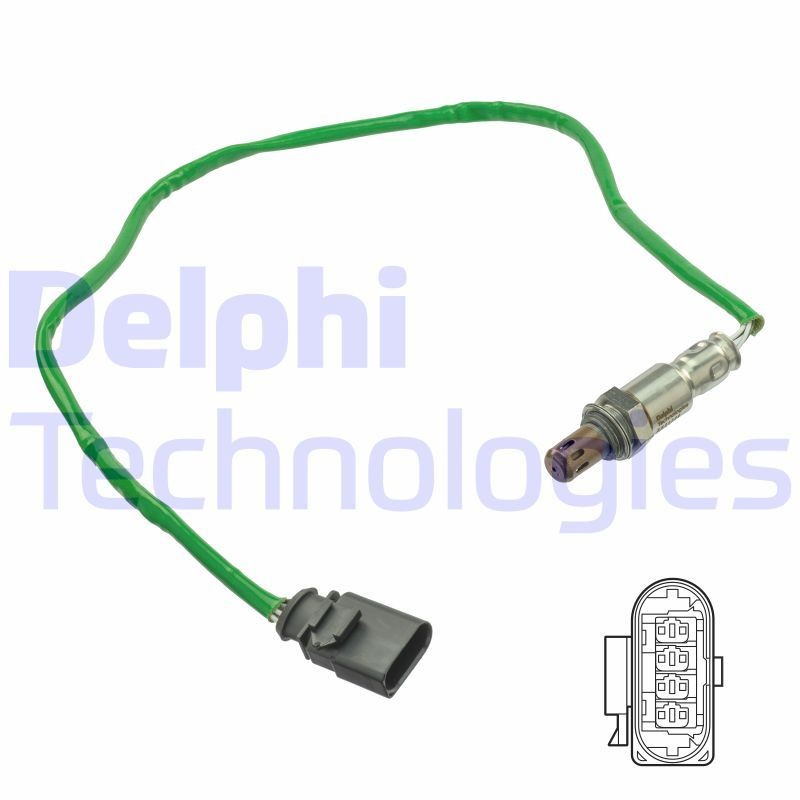 DELPHI Lambdatunnistin ES21206-12B1 DELPHI ES21206-12B1 AUDI A1 Citycarver (GBH) nox anturi