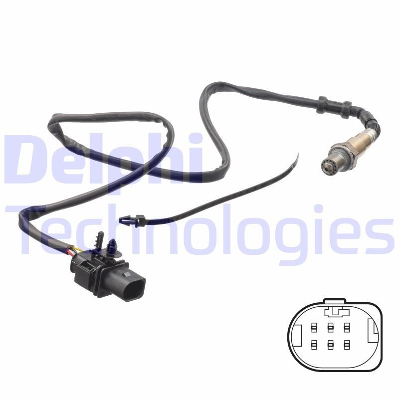 Sonde lambda DELPHI ES21348-12B1 DELPHI ES21348-12B1: Sonde échappement Volkswagen EOS 2006