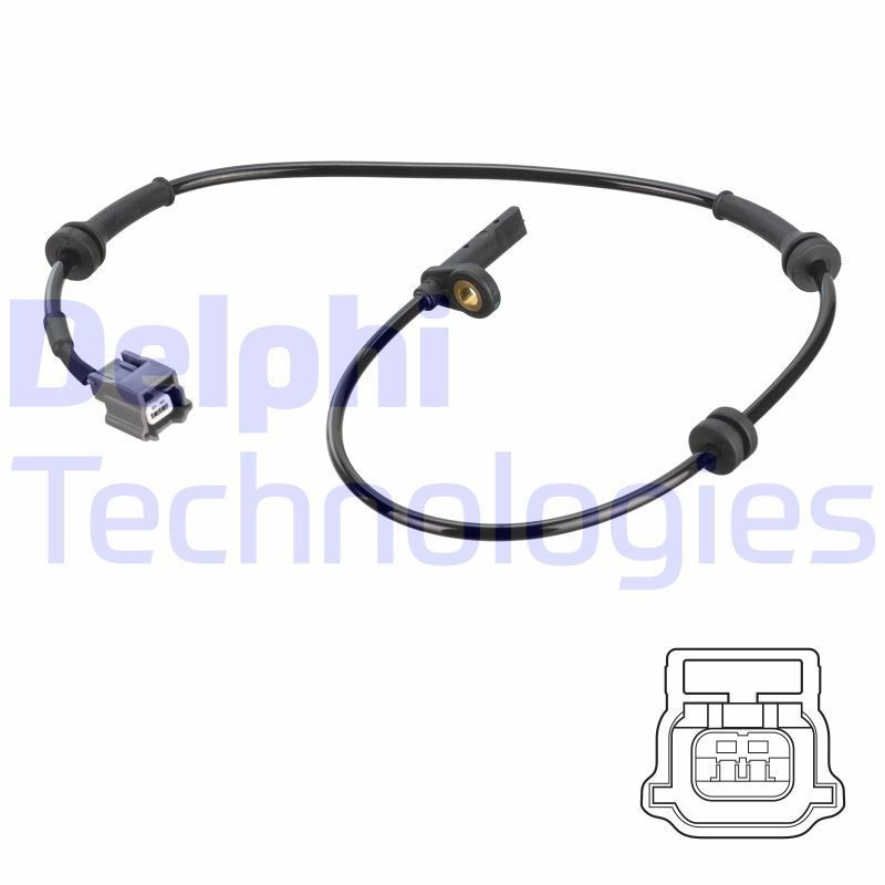 DELPHI ABS-givare SS20774 SS20774 DELPHI hjulhastighetsgivare NISSAN INTERSTAR