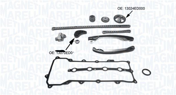 MAGNETI MARELLI Distributiekettingset 341500001290 Mercedes-Benz VANEO Distributieketting MAGNETI MARELLI 341500001290