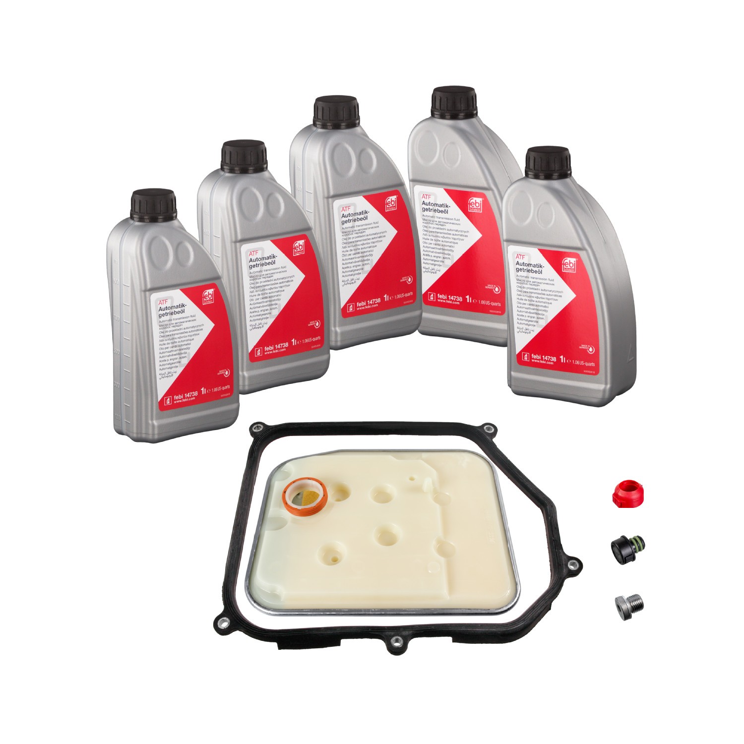 FEBI BILSTEIN Ölwechselkit für Automatikgetriebe 176814 Automatikgetriebe Filter FEBI BILSTEIN Suzuki SWIFT 176814