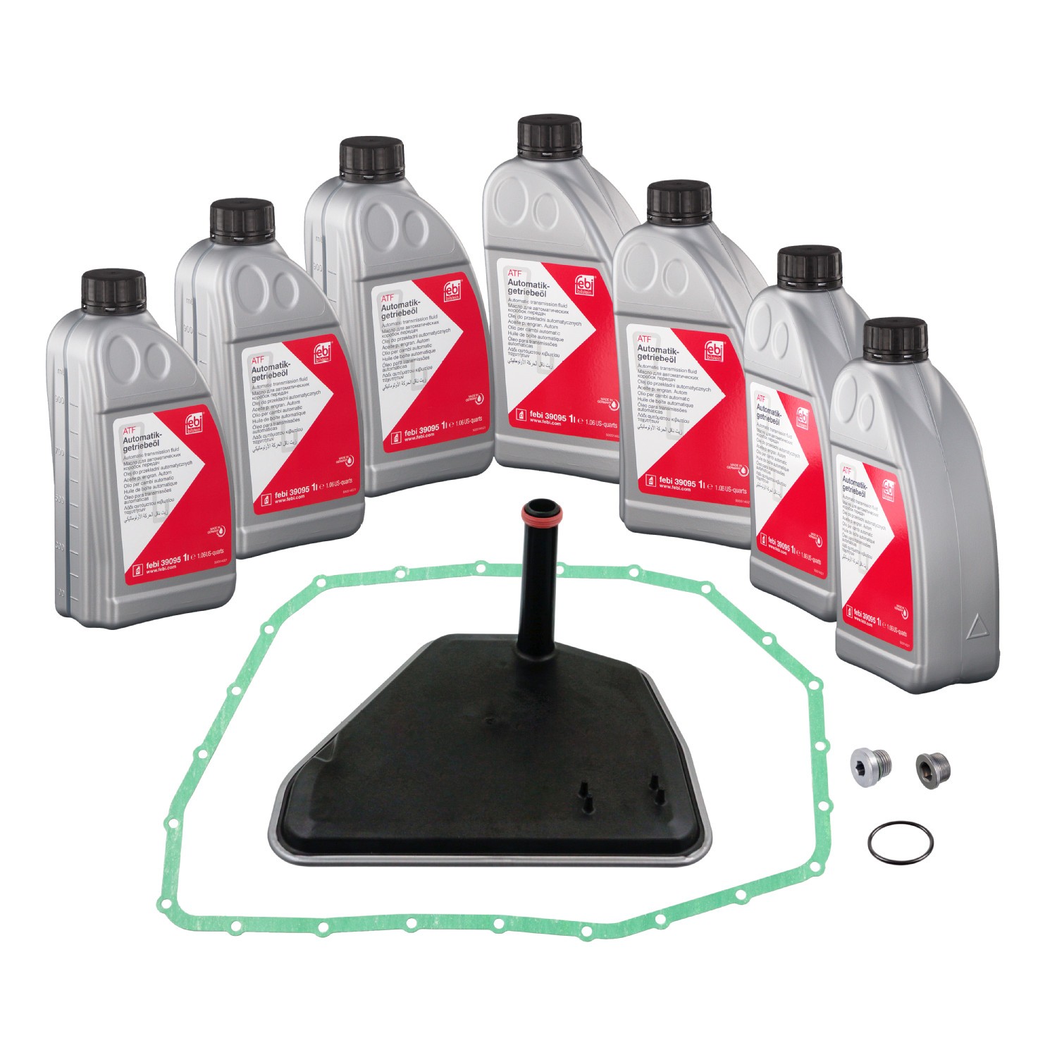 FEBI BILSTEIN Kit de vidange pour boîte automatique 176859 176859 FEBI BILSTEIN Jeu de pièces, vidange boîte automatique Mitsubishi pas cher