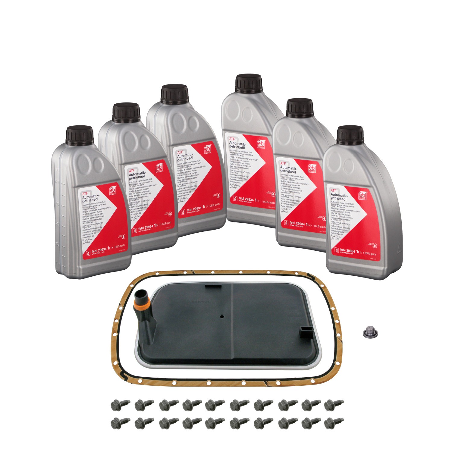 FEBI BILSTEIN Sæt til olieskift automatgearkasse 176873 FEBI BILSTEIN 176873 4 Cabriolet (G23) Delesæt, olieskift-automatgearkasse pris