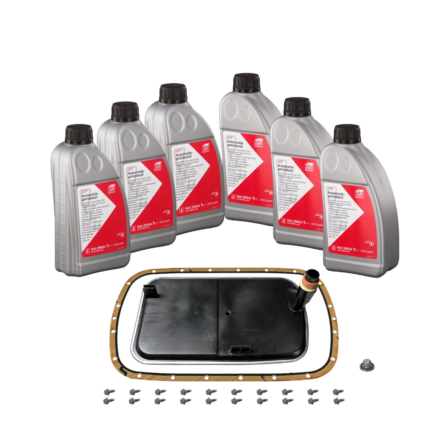 FEBI BILSTEIN Olieverversingsset voor automatische transmissie 176897 Mercedes-Benz SL Artikelset, olieverversing-automaat FEBI BILSTEIN 176897