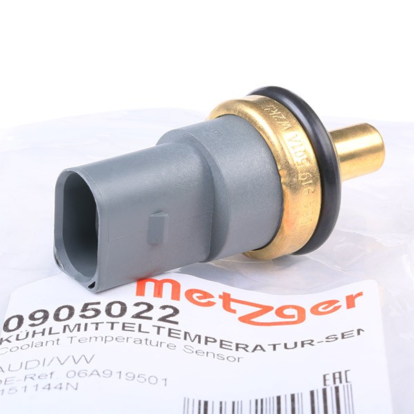 Kühlmitteltemperatursensor METZGER 0905022 METZGER 0905022 Temperatursensor VW POLO 2010