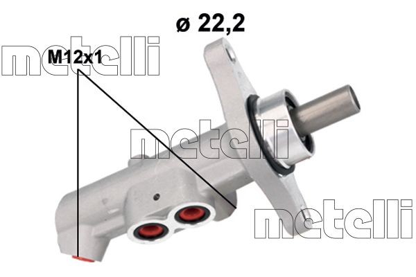 METELLI Hovedbremsesylinder 05-1177 05-1177 Hovedbremsesylinder DACIA DOKKER METELLI