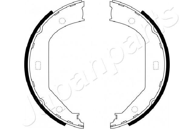 JAPANPARTS Handbromsbackar GF-0102AF GF-0102AF Handbromsbackar JAPANPARTS FIAT IDEA
