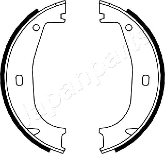JAPANPARTS Σετ σιαγόνων φρένων, χειρόφρενο GF-0103AF Σιαγωνες φρενων JAPANPARTS Seat ATECA GF-0103AF