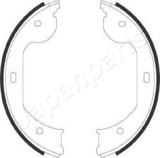 JAPANPARTS Bremseskosett, håndbrems GF-0104AF GF-0104AF Håndbrekksko JAPANPARTS FIAT TIPO