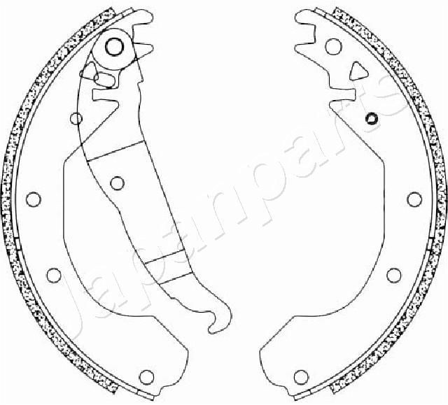 JAPANPARTS Jeu de mâchoires de frein GF-0404AF Opel MOVANO Sabot de frein JAPANPARTS GF-0404AF